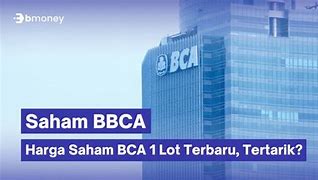 Harga Saham Bbca 1 Lot Sekarang